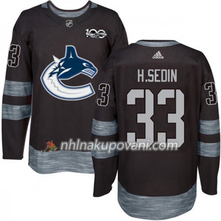 Vancouver Canucks Dresy Henrik Sedin 33 1917-2017 100th Anniversary Adidas Černá Authentic - Pánské Vancouver Canucks Dresy Henrik Sedin 33 1917-2017 100th Anniversary Adidas Černá Authentic - Pánské